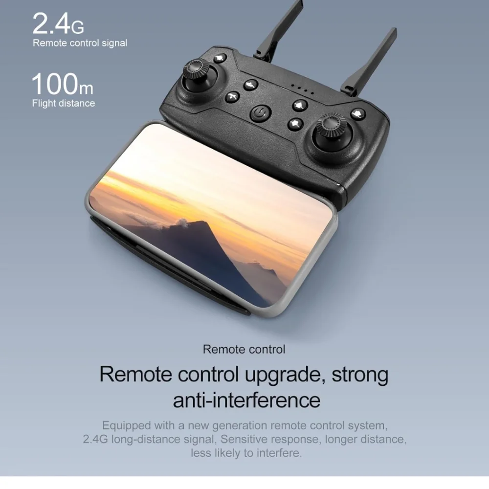 E99 Drone Single camera, Camera for Adults RC Drone With 480P Dual Camera WiFi